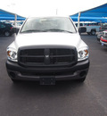 dodge ram 1500 2008 white pickup truck st gasoline 6 cylinders rear wheel drive automatic 76234