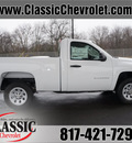 chevrolet silverado 1500 2013 white work truck gasoline v6 2 wheel drive automatic 76051