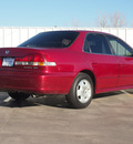honda accord 2001 red sedan ex v6 gasoline 6 cylinders front wheel drive automatic 79110