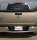 dodge ram 1500 2008 beige pickup truck laramie gasoline 8 cylinders rear wheel drive automatic 77521