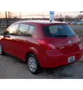 nissan versa 2012 red hatchback 1 8 s gasoline 4 cylinders front wheel drive automatic 75606