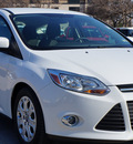 ford focus 2012 oxford white hatchback se flex fuel 4 cylinders front wheel drive automatic 75080