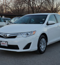 toyota camry 2012 super white sedan le gasoline 4 cylinders front wheel drive shiftable automatic 75080