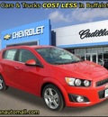 chevrolet sonic 2013 red hatchback ltz auto gasoline 4 cylinders front wheel drive automatic 55313