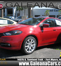 dodge dart 2013 red sedan rallye gasoline 4 cylinders front wheel drive shiftable automatic 33912