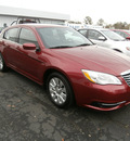 chrysler 200 2012 red sedan lx gasoline 4 cylinders front wheel drive automatic 32447