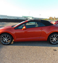 mitsubishi eclipse spyder 2012 orange gs sport gasoline 4 cylinders front wheel drive shiftable automatic 77074