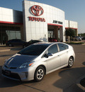 toyota prius 2012 silver hatchback three hybrid 4 cylinders front wheel drive cont  variable trans  76049