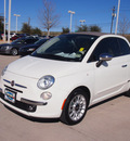 fiat 500c 2012 pearl white gasoline 4 cylinders front wheel drive automatic 75070
