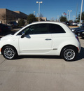 fiat 500c 2012 pearl white gasoline 4 cylinders front wheel drive automatic 75070