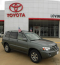 toyota highlander 2007 lt  green suv gasoline 6 cylinders front wheel drive automatic 75901