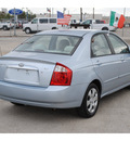 kia spectra 2006 blue sedan gasoline 4 cylinders front wheel drive automatic 77008