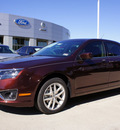 ford fusion 2012 dk  red sedan sel flex fuel 6 cylinders front wheel drive automatic 76011