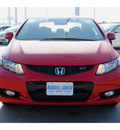 honda civic 2013 red coupe si navi gasoline 4 cylinders front wheel drive manual 77025