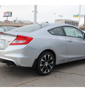 honda civic 2013 silver coupe si gasoline 4 cylinders front wheel drive manual 77025