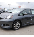 honda fit 2013 dk  gray hatchback sport gasoline 4 cylinders front wheel drive shiftable automatic 77025