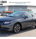 honda civic 2013 dk  gray coupe ex gasoline 4 cylinders front wheel drive manual 77025