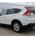 honda cr v 2013 white suv ex l with navi gasoline 4 cylinders front wheel drive automatic 77025