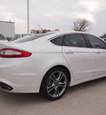 ford fusion 2013 white sedan titanium gasoline 4 cylinders front wheel drive automatic 76011