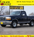 ford f 150 1995 blue pickup truck xl gasoline 6 cylinders rear wheel drive automatic 79065
