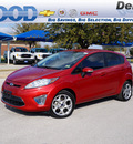 ford fiesta 2011 red hatchback ses gasoline 4 cylinders front wheel drive automatic 76206