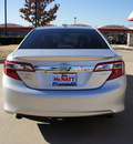 toyota camry 2012 silver sedan xle gasoline 6 cylinders front wheel drive automatic 76210