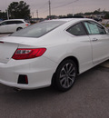 honda accord 2013 white coupe ex l v6 gasoline 6 cylinders front wheel drive automatic 28557