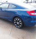 honda civic 2013 blue coupe si gasoline 4 cylinders front wheel drive 6 speed manual 77065