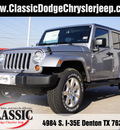 jeep wrangler unlimited 2013 silver suv sahara gasoline 6 cylinders 4 wheel drive automatic 76210