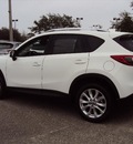mazda cx 5 2013 white grand touring w sunroof w navi gasoline 4 cylinders front wheel drive automatic 32901