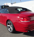 bmw 6 series 2009 red 650i gasoline 8 cylinders rear wheel drive automatic 99352