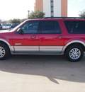ford expedition el 2008 red suv eddie bauer gasoline 8 cylinders 4 wheel drive automatic 76011