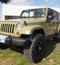 jeep wrangler unlimited 2013 green suv sahara gasoline 6 cylinders 4 wheel drive automatic 75067