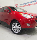 hyundai tucson 2013 garnet red suv limited gasoline 4 cylinders front wheel drive automatic 75150