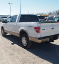 ford f 150 2013 white lariat gasoline 8 cylinders 4 wheel drive automatic 76234
