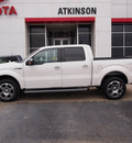 ford f 150 2010 white lariat flex fuel 8 cylinders 4 wheel drive automatic with overdrive 77802
