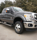 ford f 350 super duty 2012 gray lariat biodiesel 8 cylinders 4 wheel drive automatic 76011