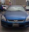 honda accord 2006 blue coupe ex gasoline 4 cylinders front wheel drive automatic 77002