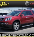 gmc acadia 2012 crys rd tntct suv gasoline 6 cylinders front wheel drive automatic 77094