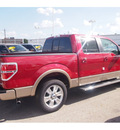 ford f 150 2012 dk  red lariat flex fuel 8 cylinders 2 wheel drive automatic 77074