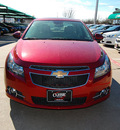 chevrolet cruze 2012 red sedan lt gasoline 4 cylinders front wheel drive automatic 76051