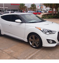 hyundai veloster turbo 2013 white gasoline 4 cylinders front wheel drive automatic 77074