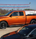 dodge ram 1500 2010 orange pickup truck slt flex fuel 8 cylinders 2 wheel drive automatic with overdrive 77340