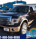ford f 150 2013 brown lariat gasoline 6 cylinders 4 wheel drive automatic 77338