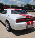dodge challenger 2012 white coupe gasoline 8 cylinders rear wheel drive not specified 75093
