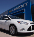 ford focus 2012 white sedan sel flex fuel 4 cylinders front wheel drive automatic 75067
