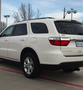 dodge durango 2011 white suv express gasoline 6 cylinders rear wheel drive automatic 75087