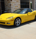 chevrolet corvette 2009 yellow coupe gasoline 8 cylinders rear wheel drive automatic with overdrive 77836