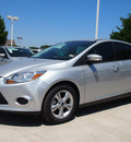 ford focus 2013 silver hatchback se flex fuel 4 cylinders front wheel drive automatic 76011