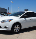 ford focus 2013 white sedan s flex fuel 4 cylinders front wheel drive automatic 76011